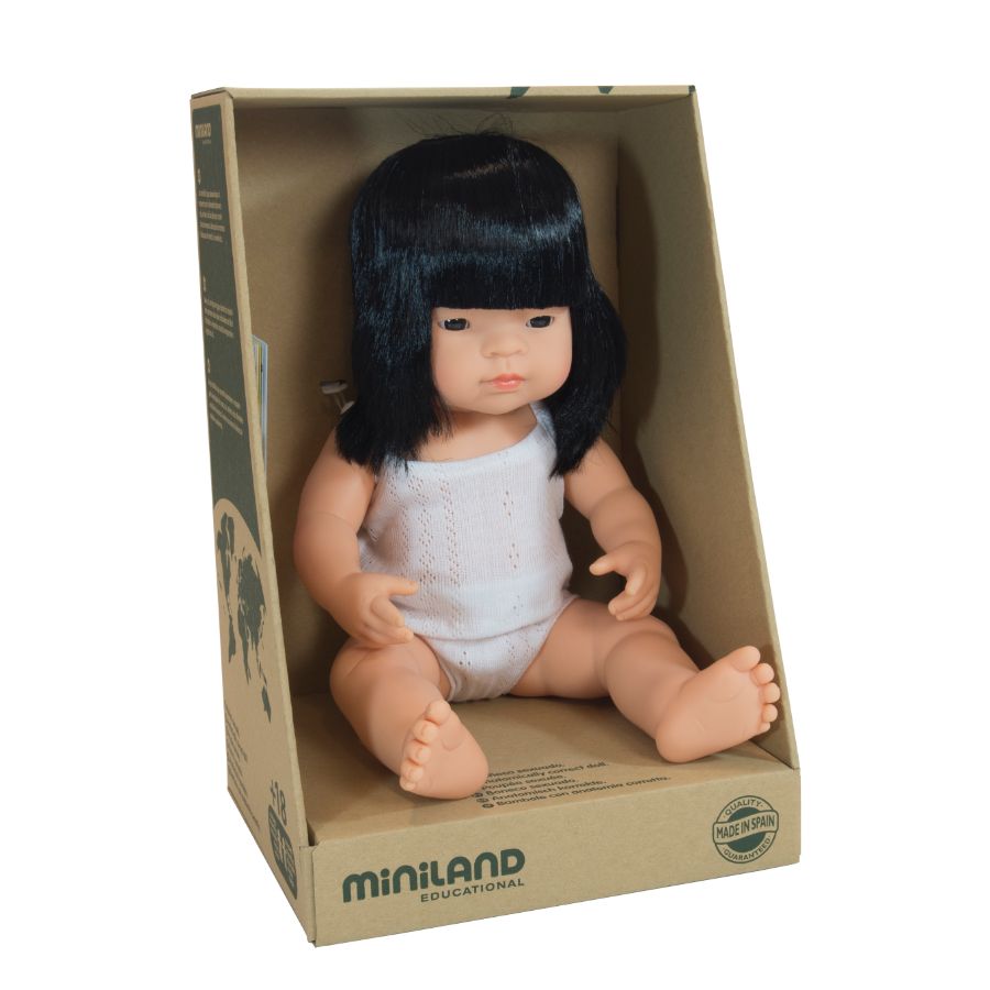 Miniland Baby Doll Asian Girl