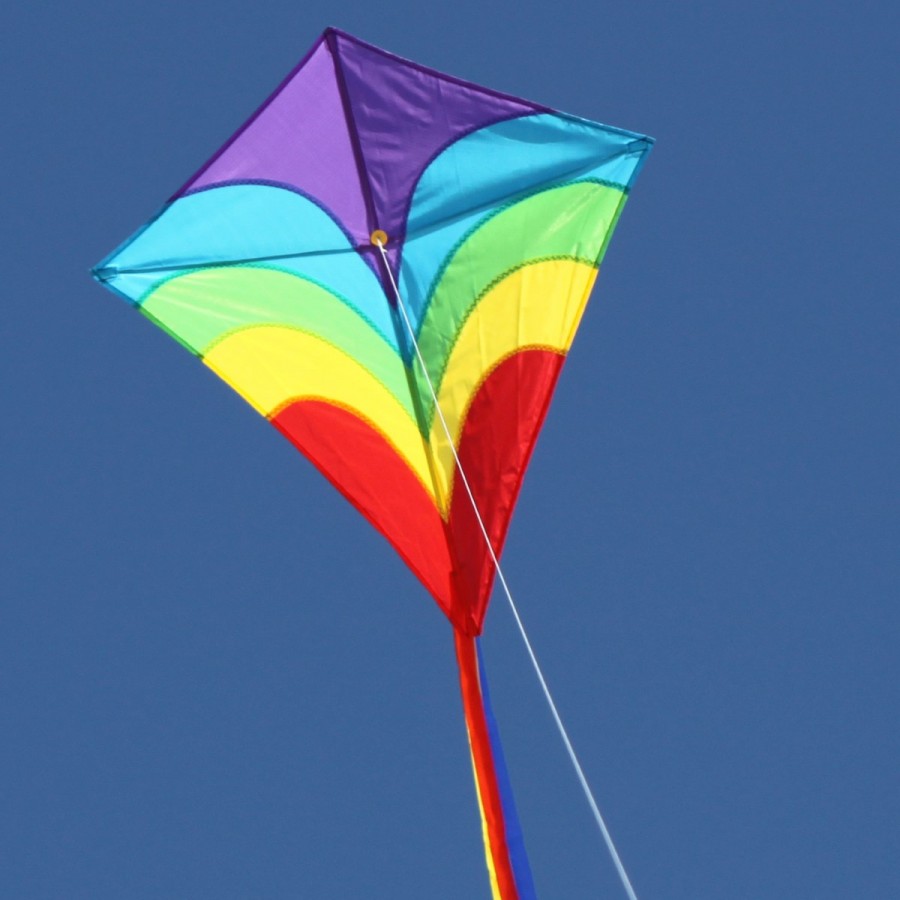 Ocean Breeze Waves Diamond Kite