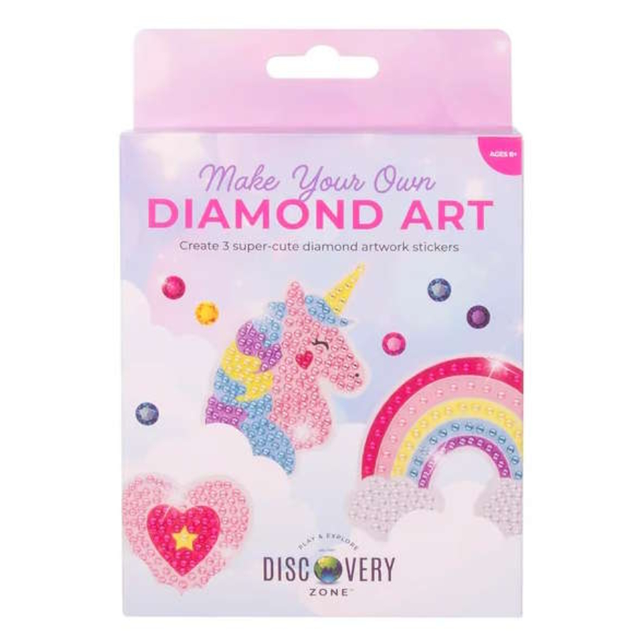 Diamond Art Stickers 3 Pack Assorted