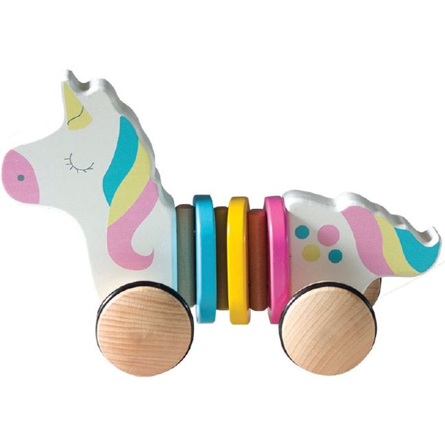 Budaboo Wooden Pull Along Animals Assorted