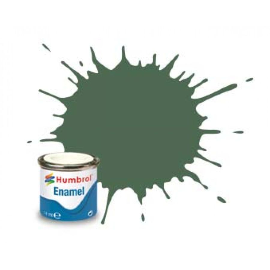 Humbrol Enamel Paint Uniform Green Matt