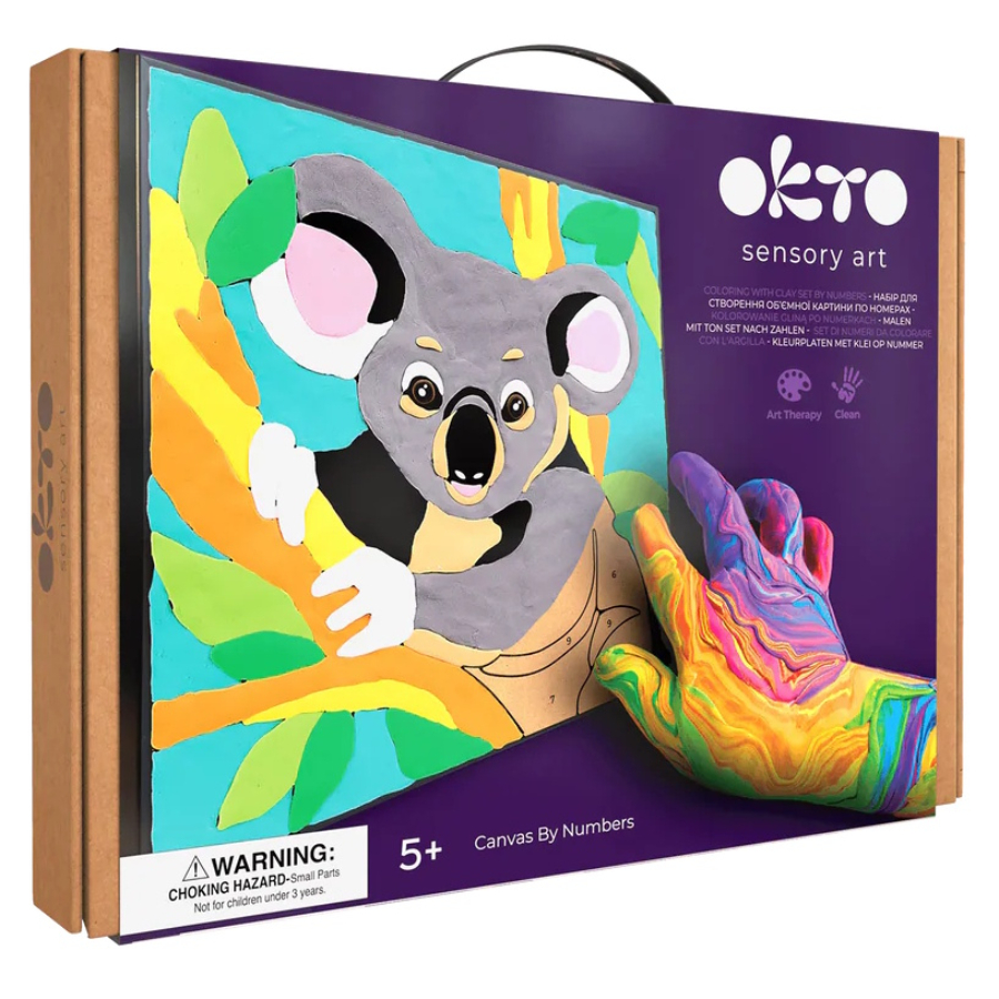 Okto Kids Sensory Clay Art By Number Koala