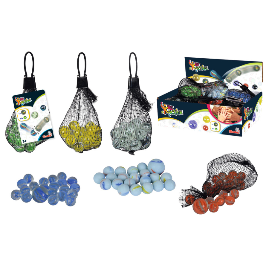 Marbles In Net Bag Assorted