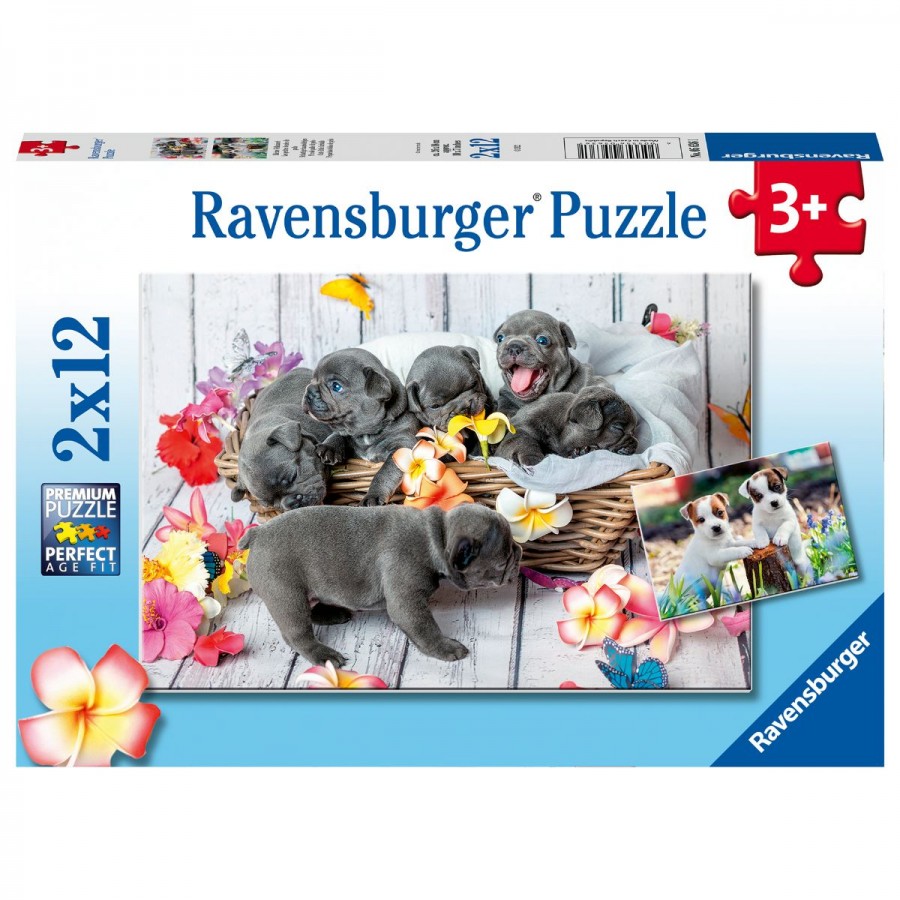 Ravensburger Puzzle 2x12 Piece Cute Little Furballs