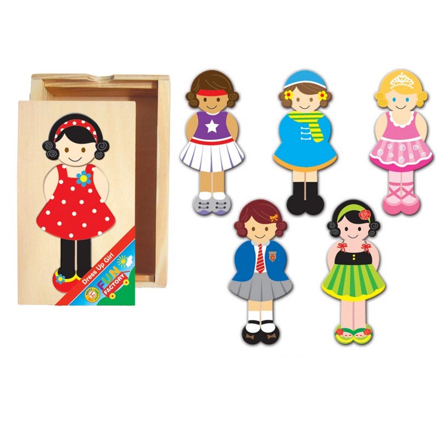 Wooden Dress Up Girl