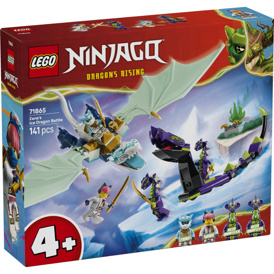 LEGO Ninjago Zanes Ice Dragon Versus Acid Monster Snake 4+ Set