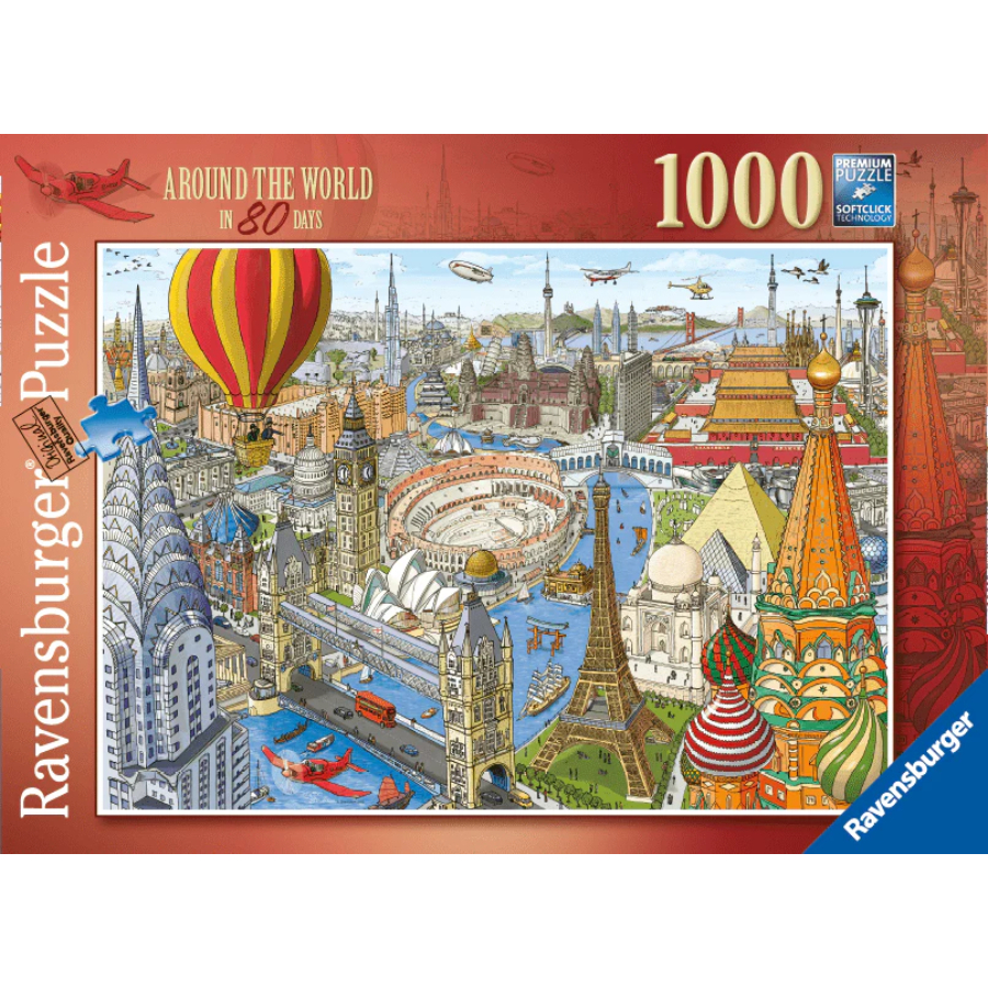 Ravensburger Puzzle 1000 Piece Around The World In 80 Days SF