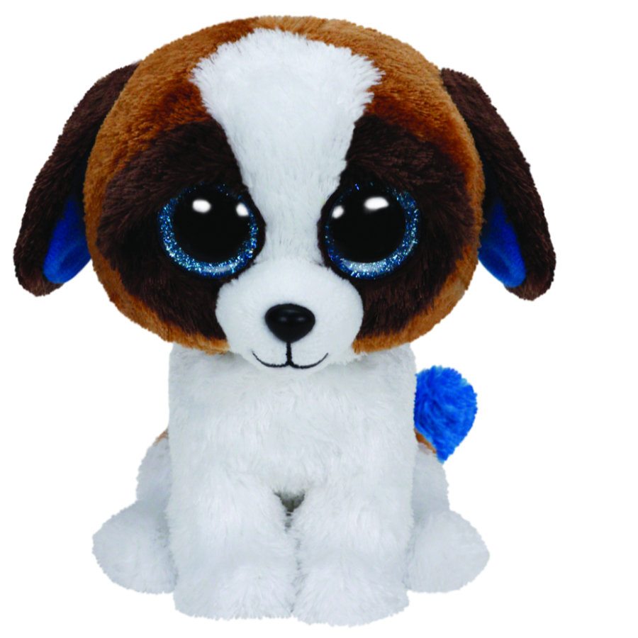 Beanie Boos Medium Plush Duke The Brown White Dog