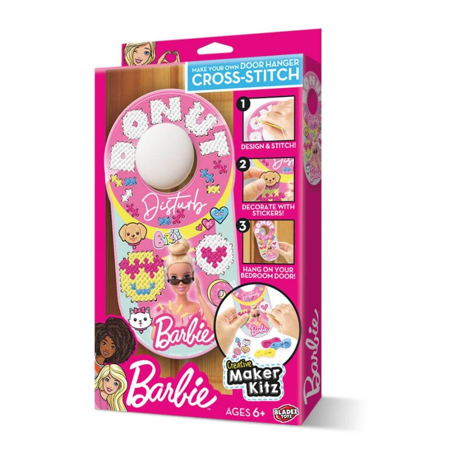 Barbie Cross Stitch Door Hanger