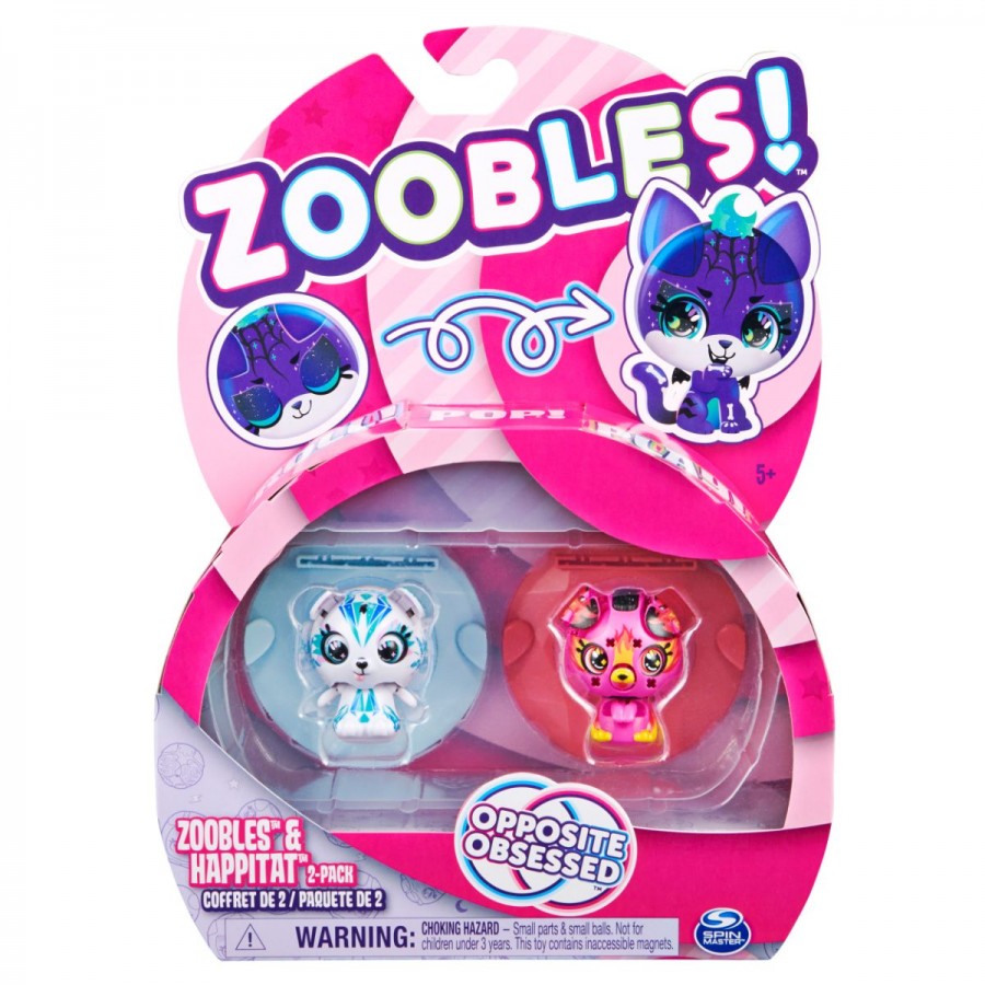 Zoobles Animal Opposite Obsessed 2 Pack Assorted