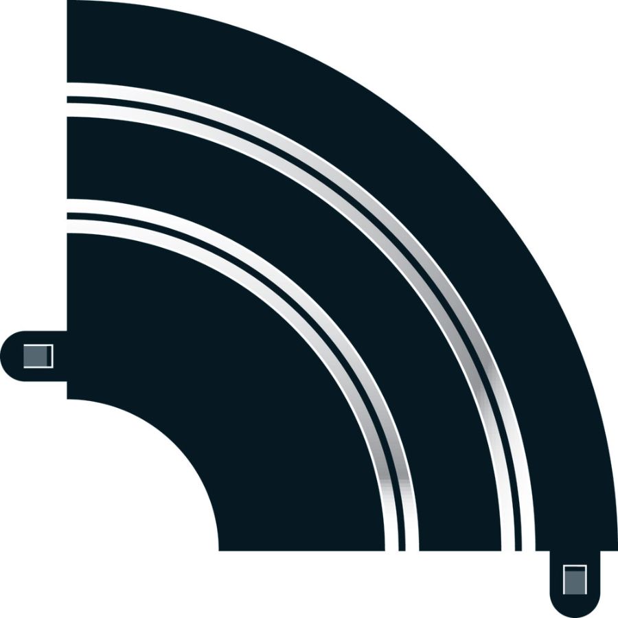 Scalextric Slot Car Track Hairpin Curve 90 Degrees