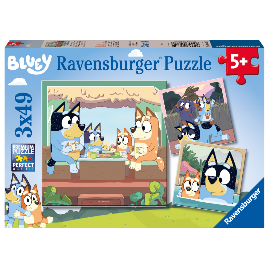 Ravensburger Puzzle 3x49 Piece Bluey