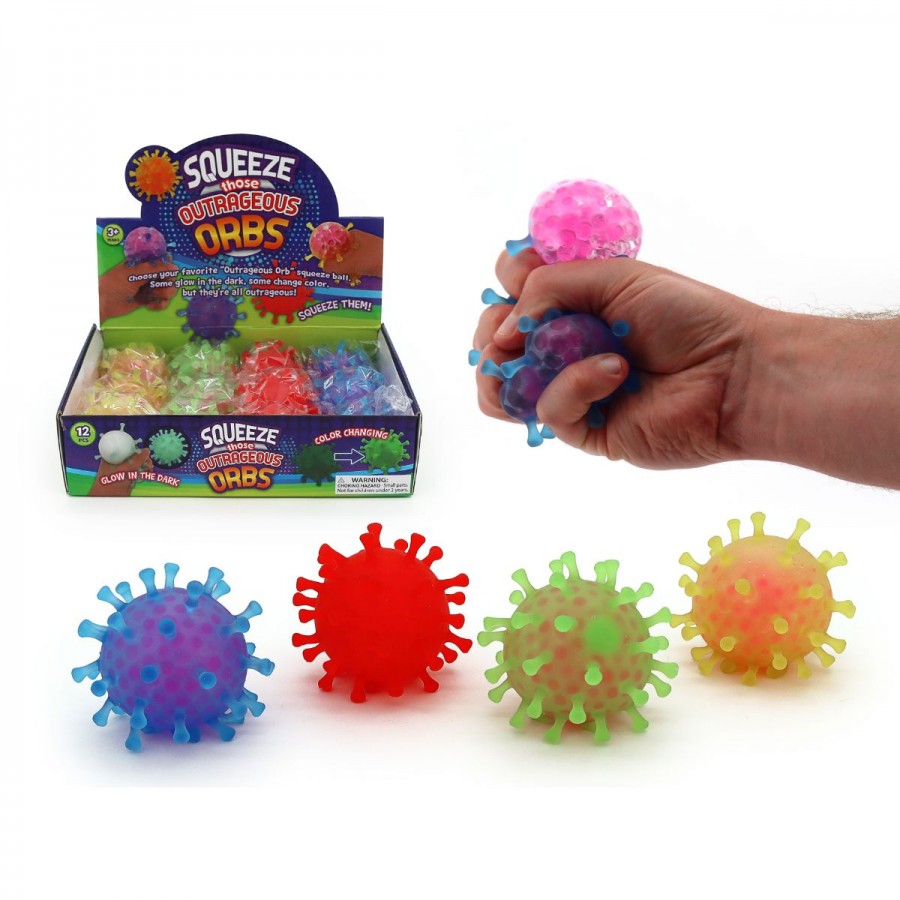 Squeeze Ball Outrageous Orbs Assorted