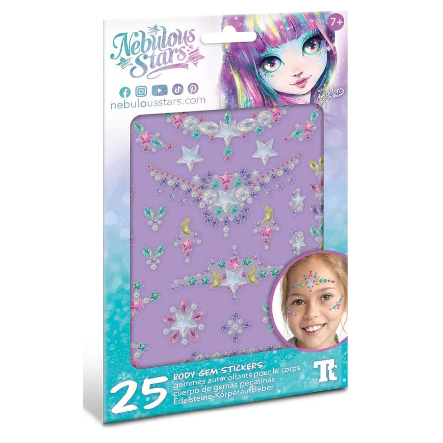 Nebulous Stars Body Gem Tattoos Assorted