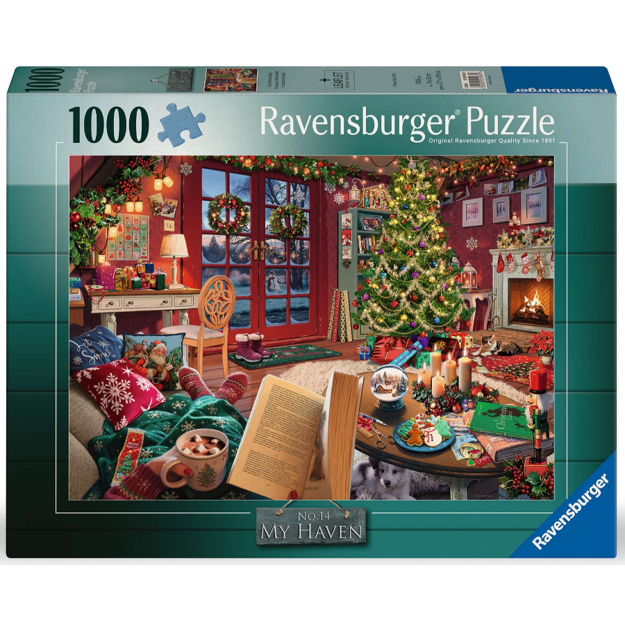 Ravensburger Puzzle 1000 Piece My Haven No 14 Christmas Cabin