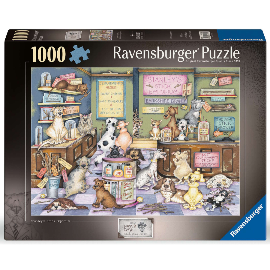 Ravensburger Puzzle 1000 Piece Dapper Dogs No 2 Stick Em