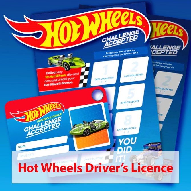 Collect 10 Hot Wheels Cars & Earn Your Licence!