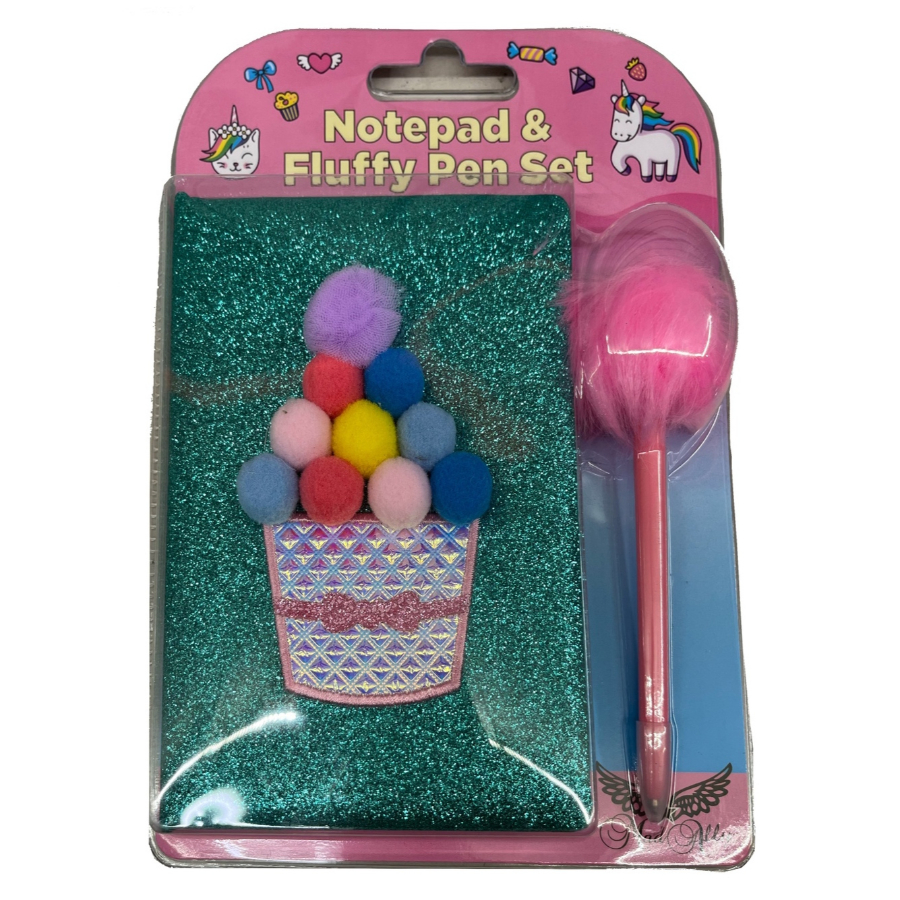 Notebook & Pen Cupcake