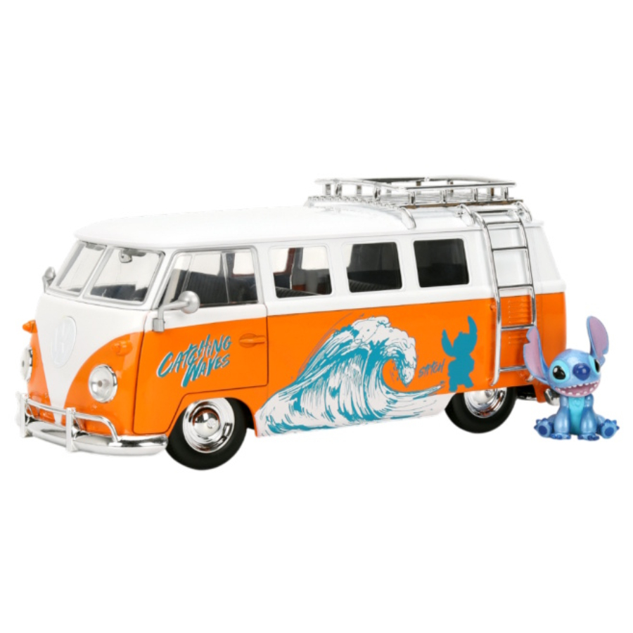 Jada Diecast 1:24 Lilo & Stitch VW Bus With Stitch Figure