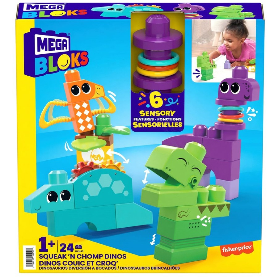 Mega Bloks Squeak N Chomp Dinos