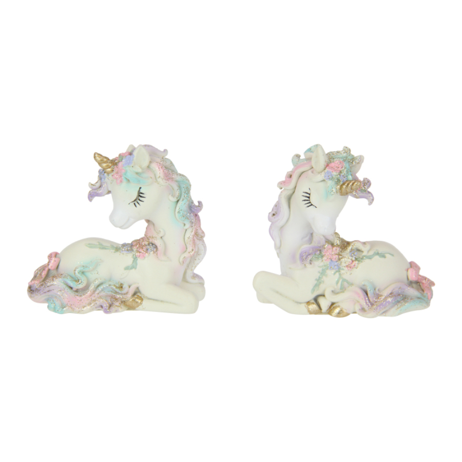 Unicorn Floral Lying 7cm