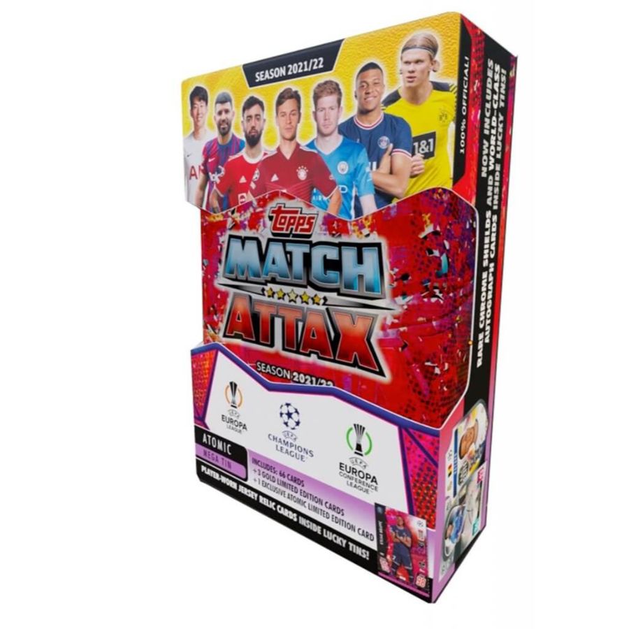 Topps Match Attax UEFA Champions League 2021-2022 Edition Mega Tin Assorted