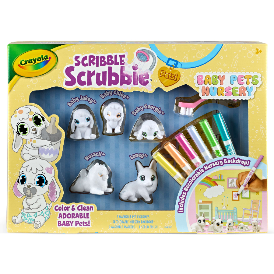 Crayola Scribble Scrubbie Baby Pets Nursery