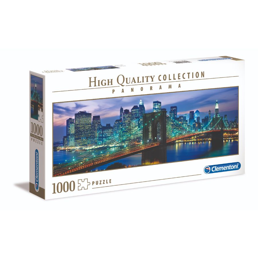 Clementoni Puzzle 1000 Piece Panorama New York Brooklyn Bridge | Toy ...