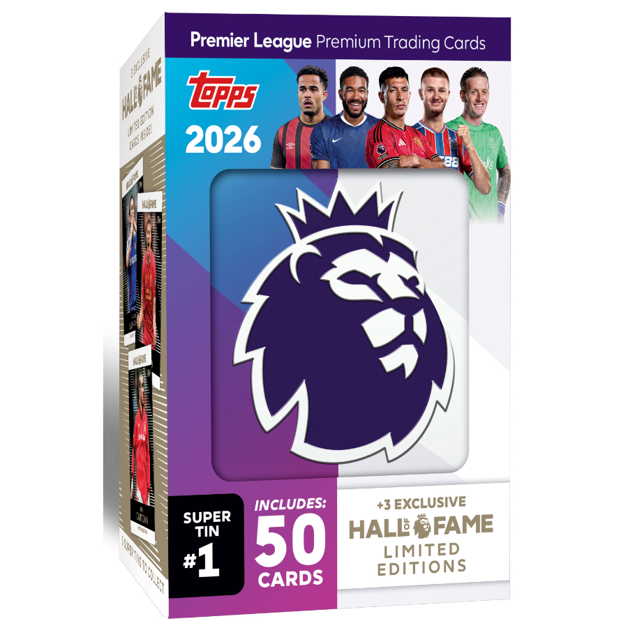 Topps English Premier League Soccer 2025-26 Trading Cards Super Tin
