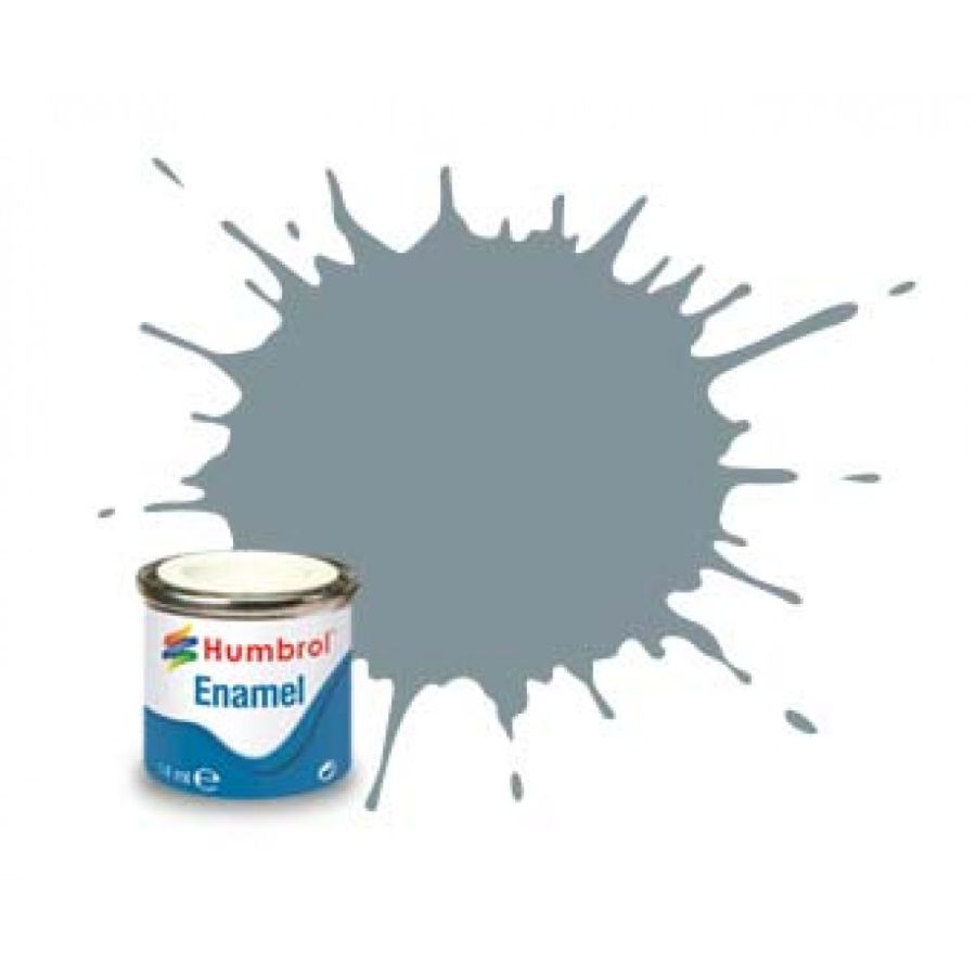 Humbrol Enamel Paint Steel Grey Matt