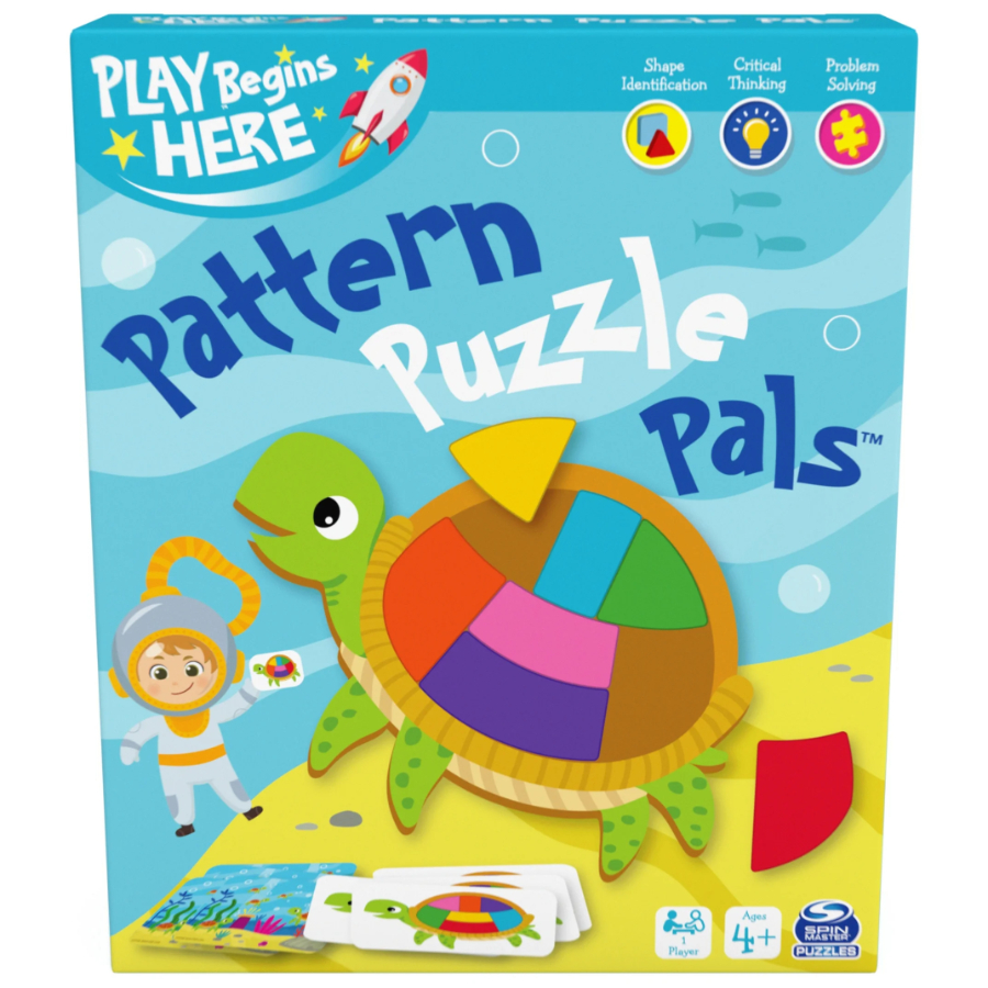 Pattern Puzzle Pals Turtle Game & Puzzle Set