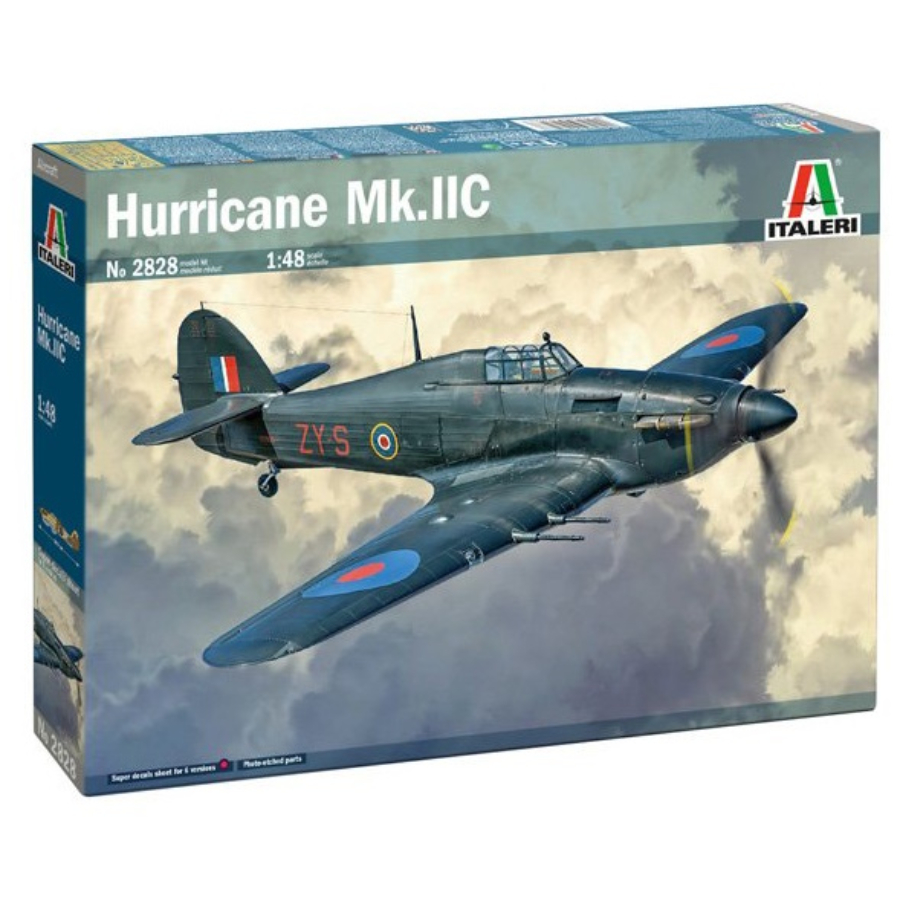 Italeri Model Kit 1:48 Hurricane Mk II C
