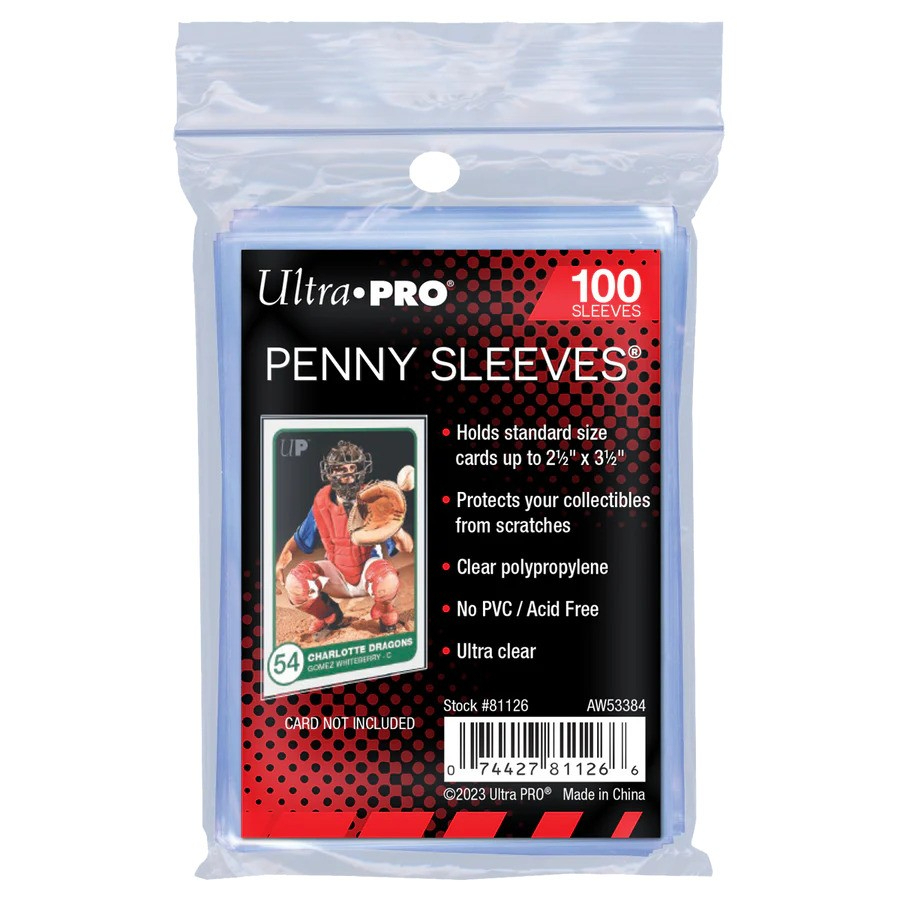 Ultra Pro Card Accessories Soft Card Sleeve 2.5 x 3.5 Inch 100 Pack
