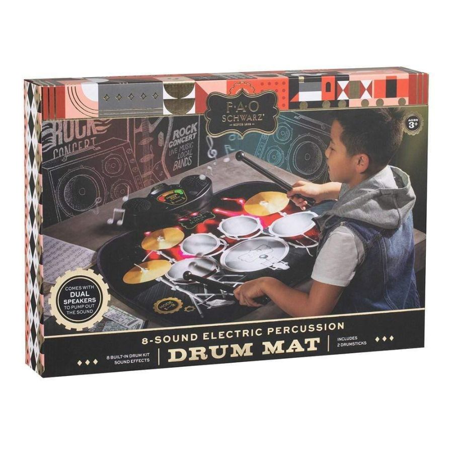 FAO Schwarz Tabletop Drum Set Mat