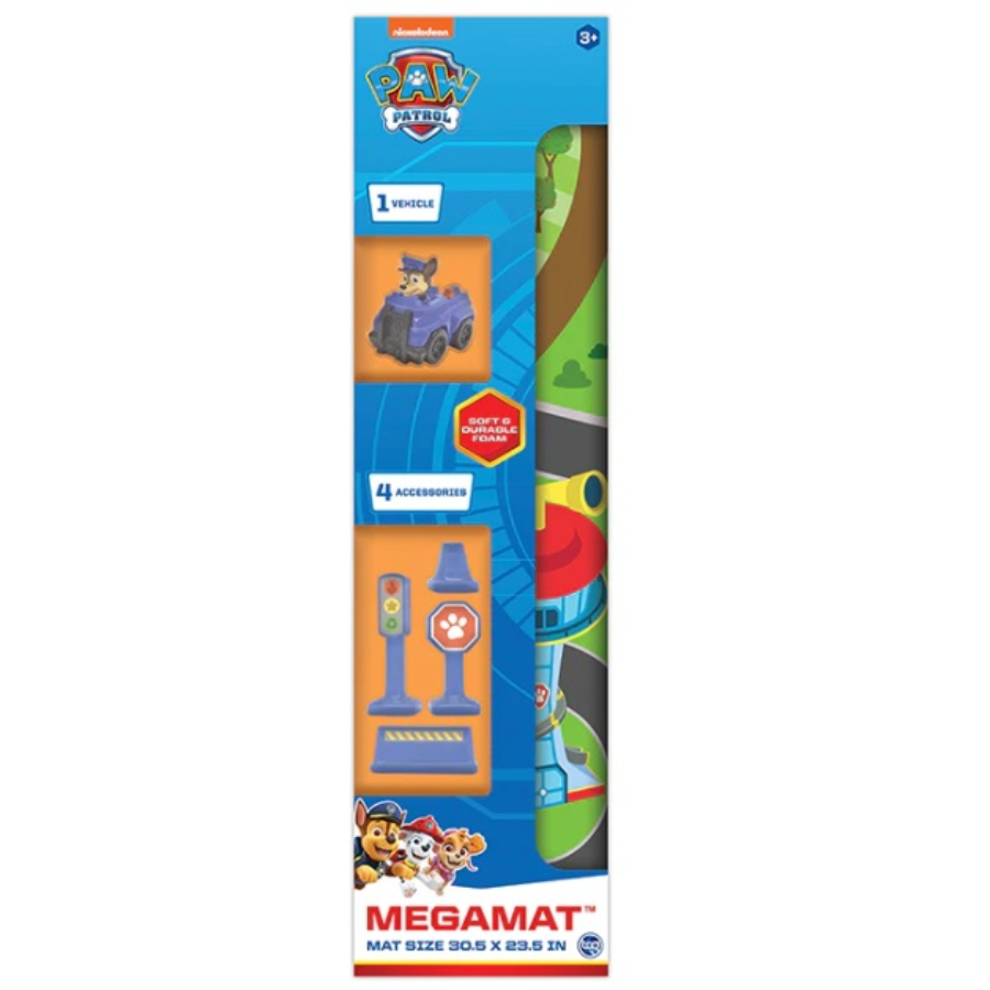 Paw Patrol Megamat 80cm x 70cm With Car & Accessories