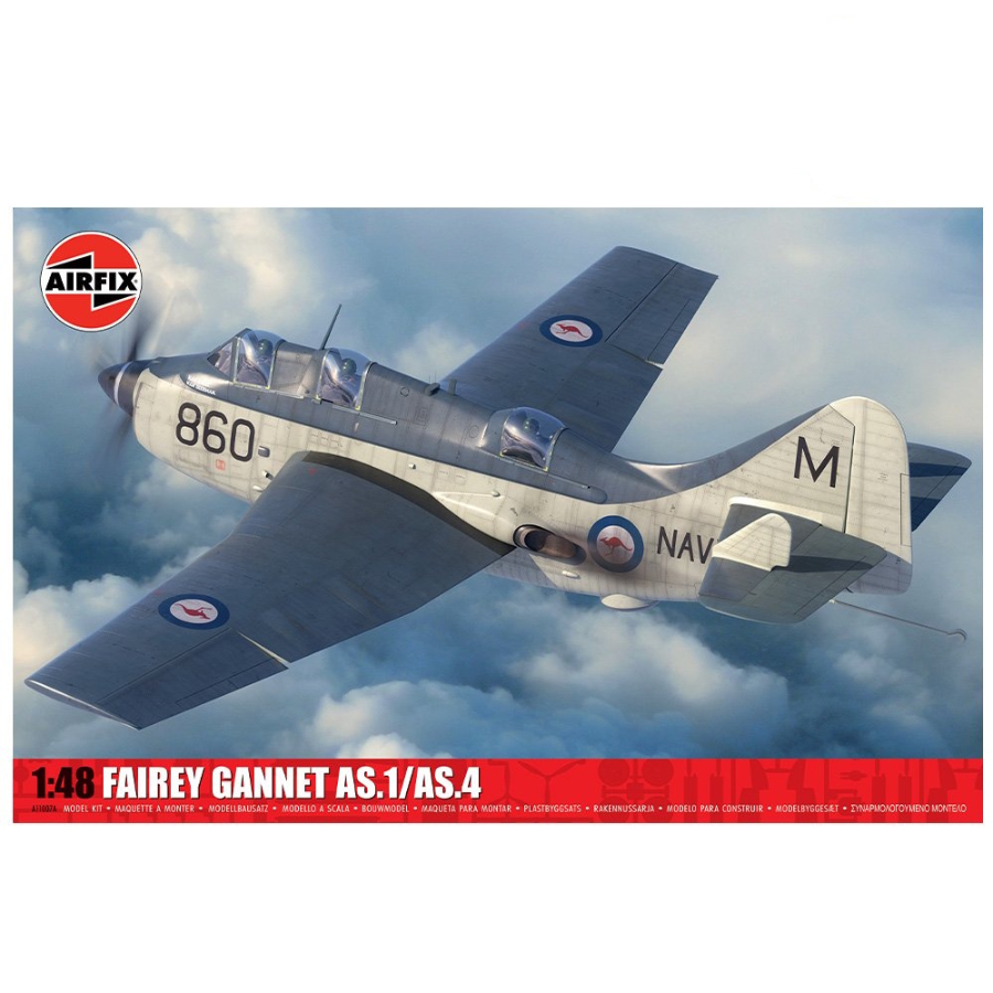 Airfix Model Kit 1:48 Fairey Gannet AS 1 AS 4 Australian Decals