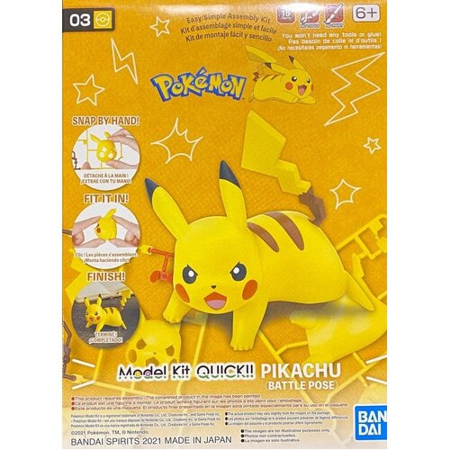 Pokemon Model Kit Entry Grade Quick Kit Pikachu Battle Pose