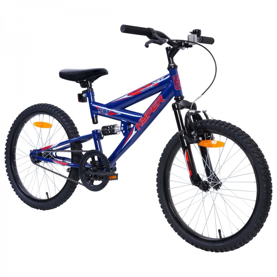 Hyper 50cm Bike Camber Dual Suspension Blue Red