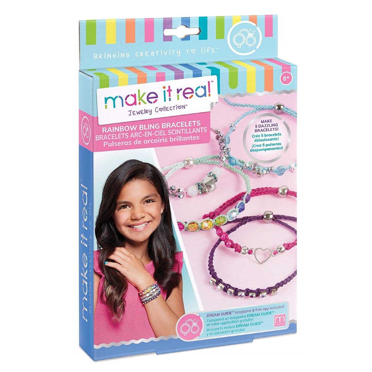 Make It Real Rainbow Bling Bracelets | Toys | Casey's Toys