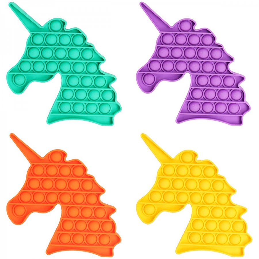 Pop It Fidget Toy Unicorn Assorted