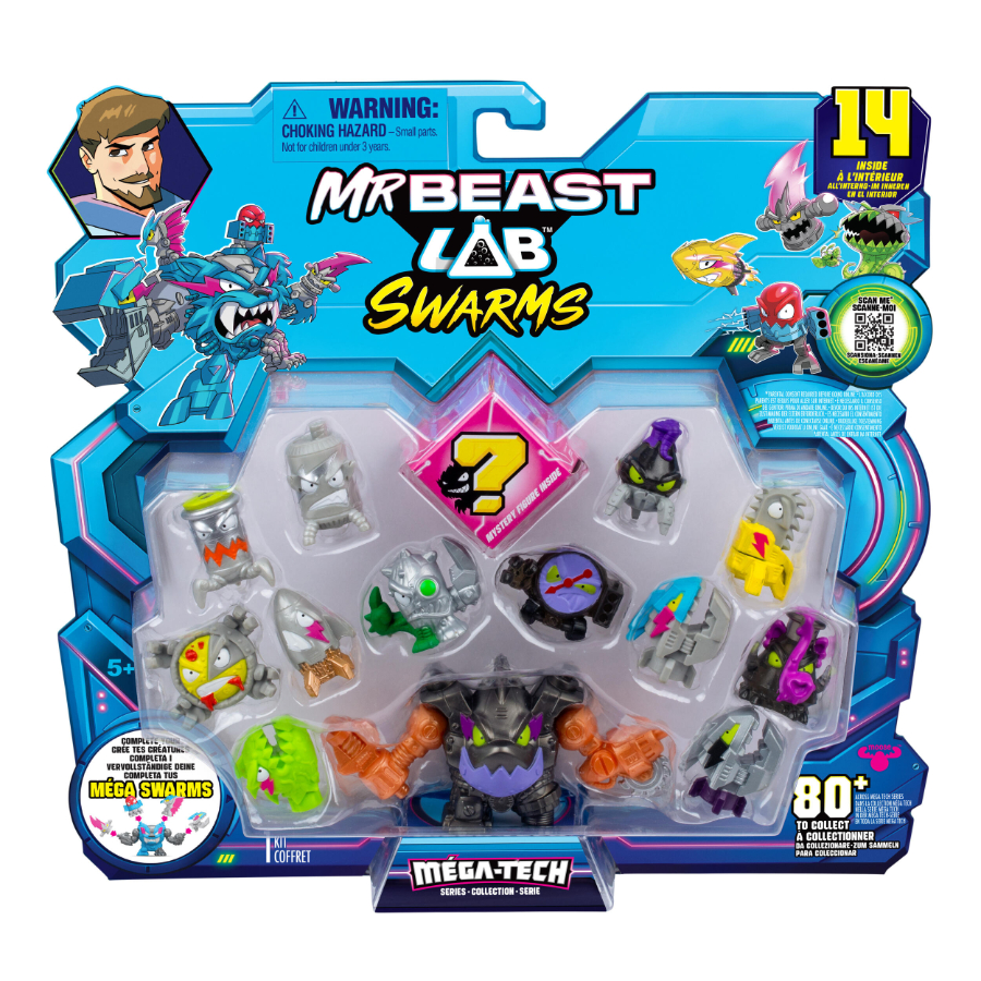 Mr Beast Lab Swarms Series 5 Mega Tech Lab 14 Pack Assorted