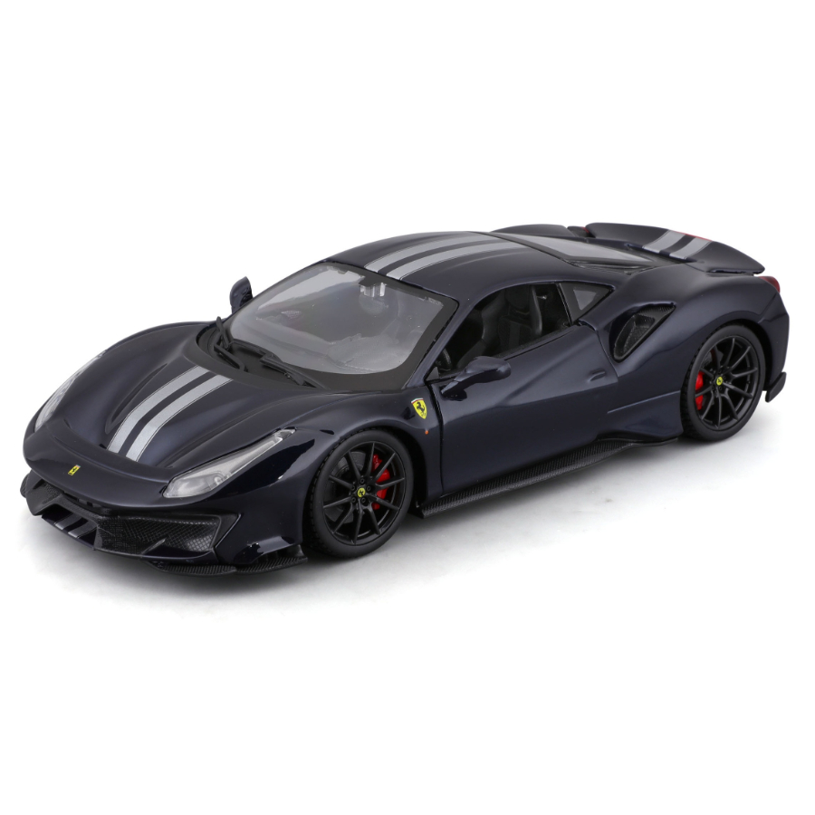 Bburago Diecast 1:24 Ferrari 2018 488 Pista Racing Dark Blue