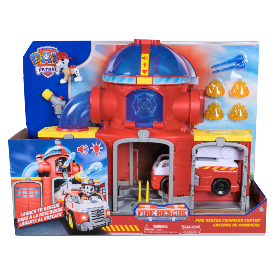 Paw Patrol Fire Rescue Deluxe Fire Station Playset