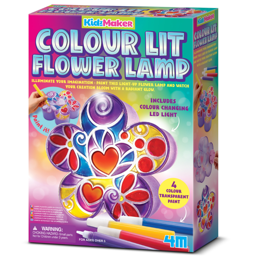 Kidz Maker Colour Lit Flower Lamp