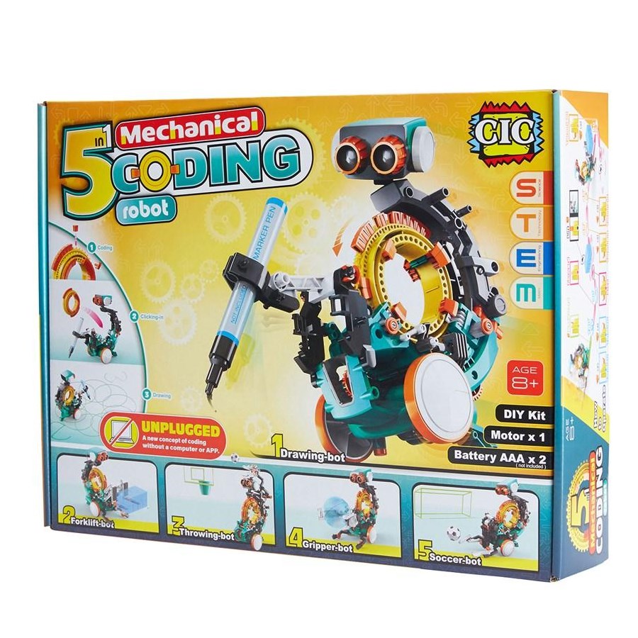 Mechanical Coding Robot 5 in 1 | Toy Brands L-Z | Casey's Toys