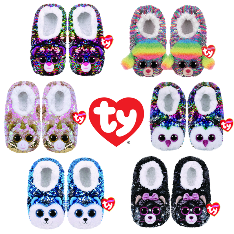 Beanie Boos Fashion Sequin Slipper Socks Assorted