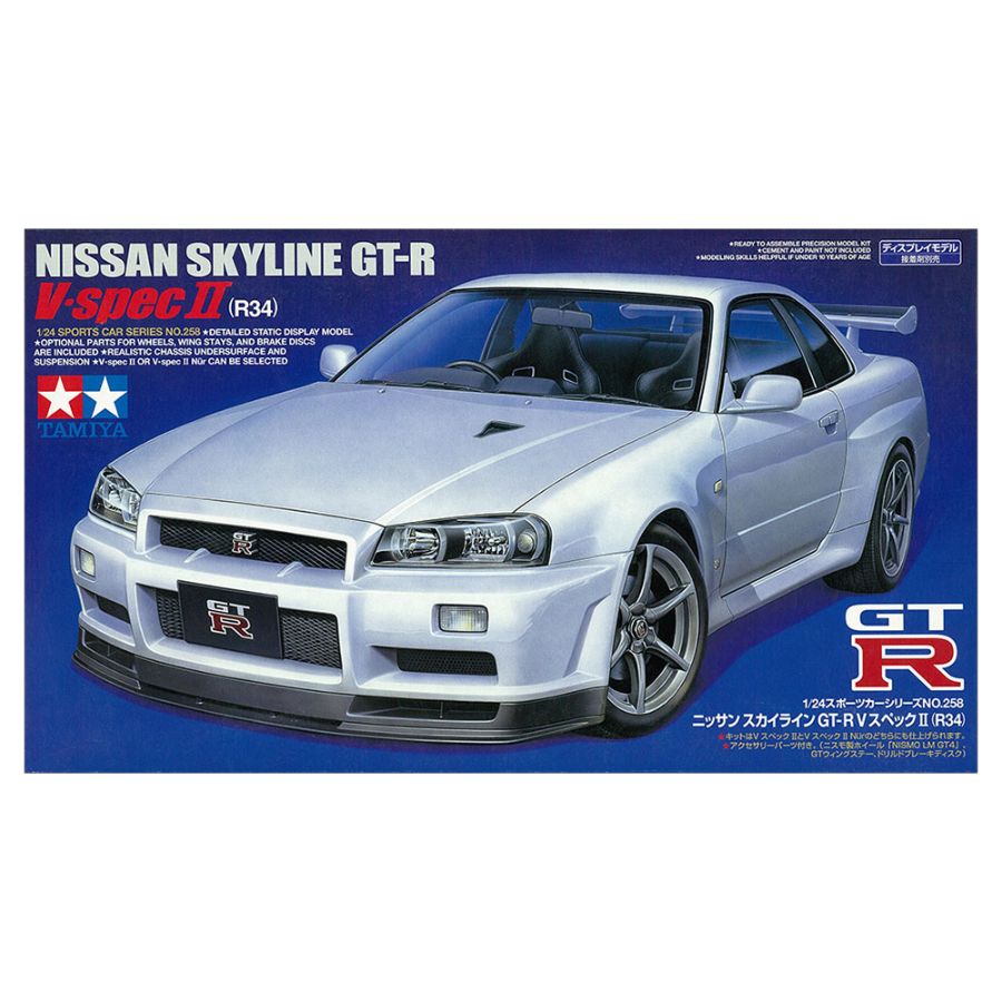 Tamiya Model Kit 1:24 Skyline GT-R Spec R34