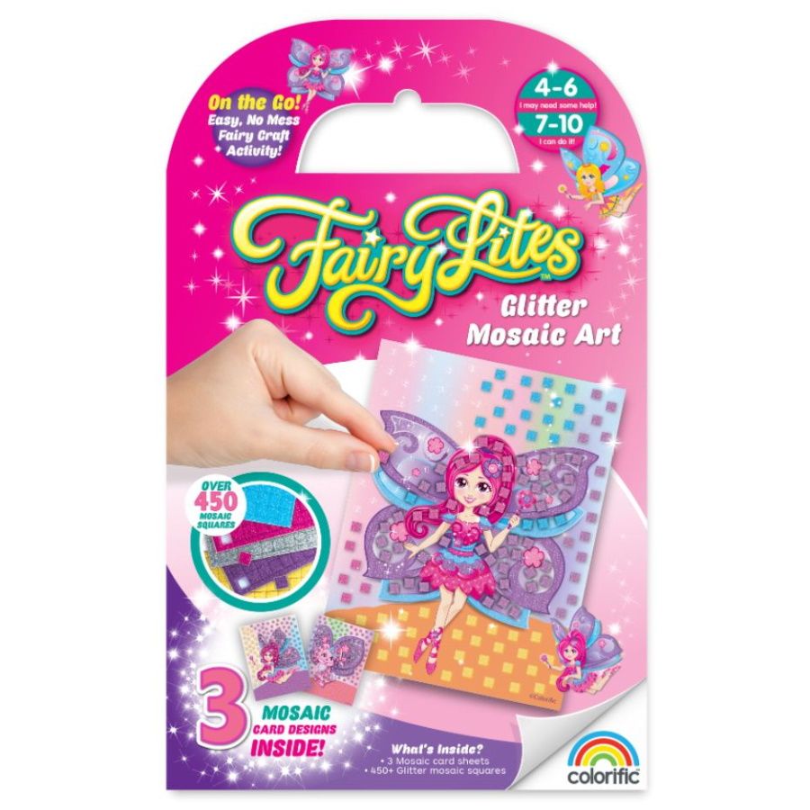 FairyLites On The Go Mosaic & Sequin Art Assorted