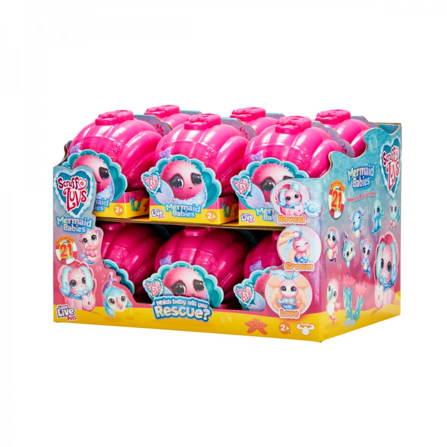 Scruff-A-Luvs Series 4 Babies Single Pack Mermaid Assorted