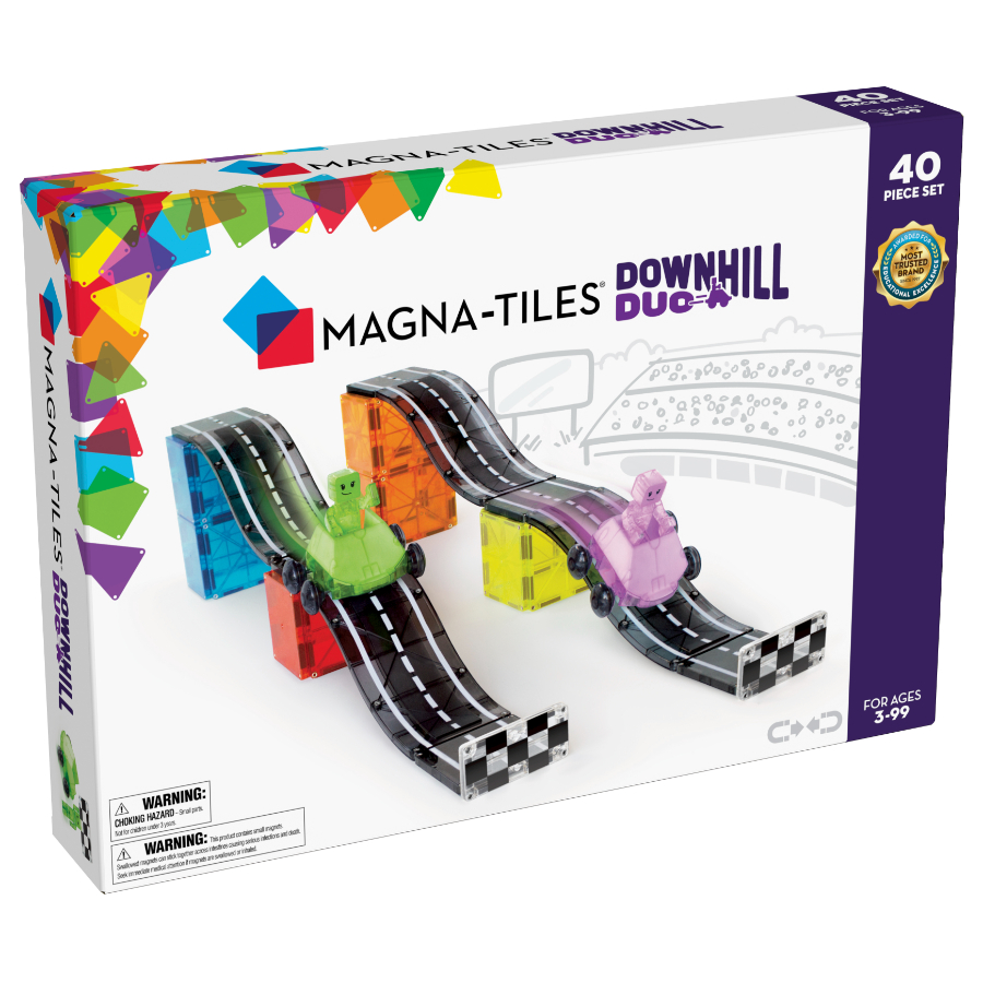 Magna Tiles Downhill Duo Magnetic Construction 40 Piece Set
